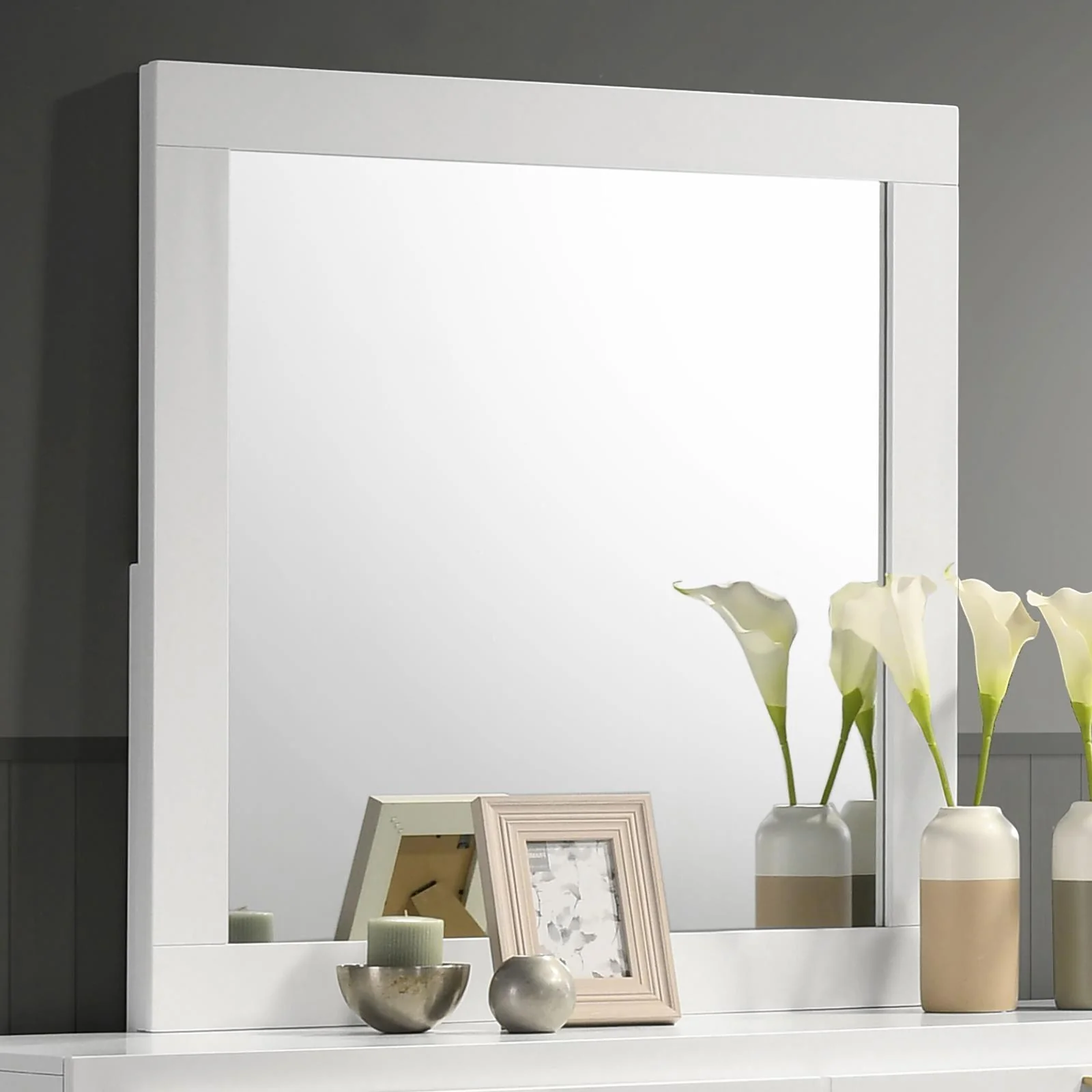 Caraway Dresser Mirror White - Image 2
