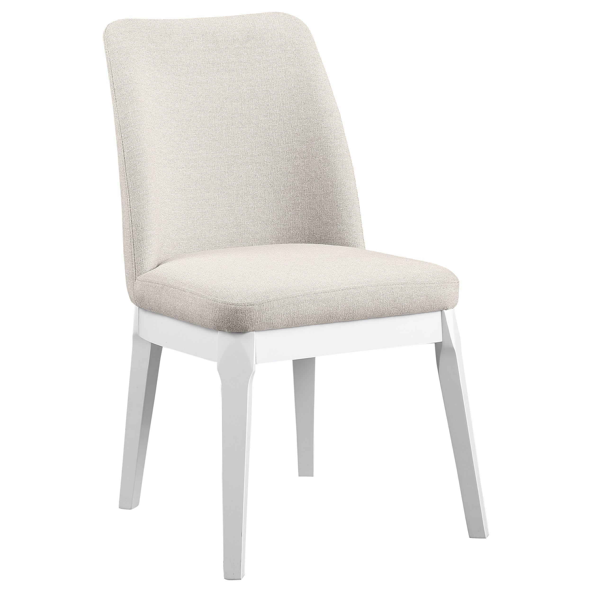 Carissa Upholstered Dining Side Chair Beige (Set of 2) - Image 3
