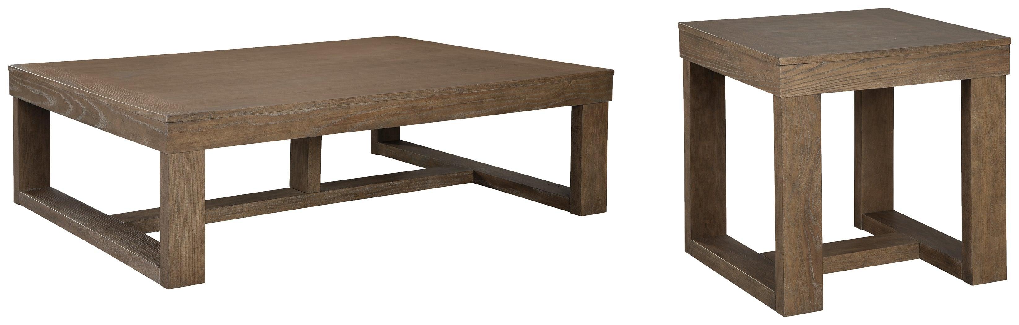 Cariton Gray Coffee Table With 1 End - Image 2