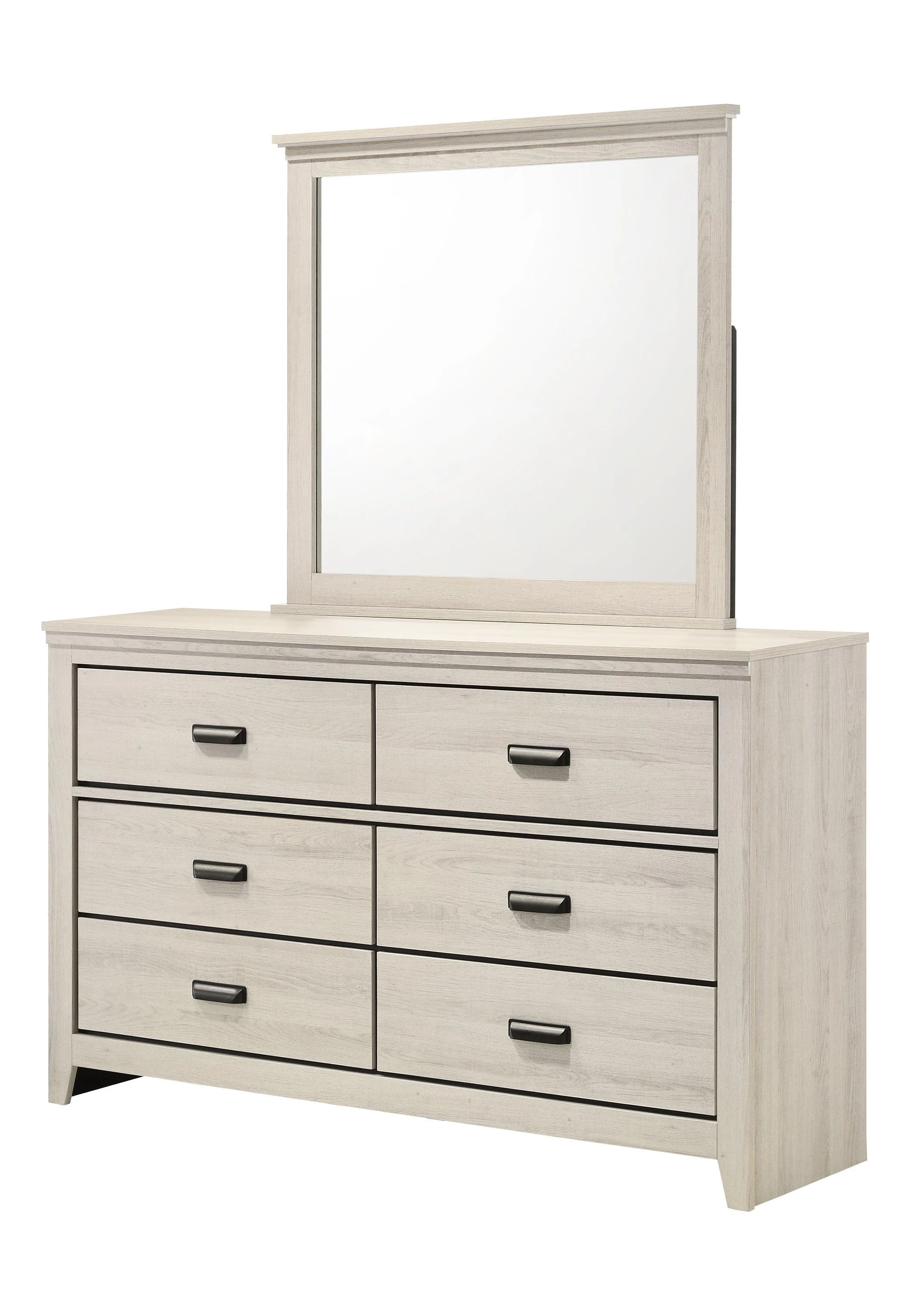 Carter White 2 Drawers Nightstand - Image 2