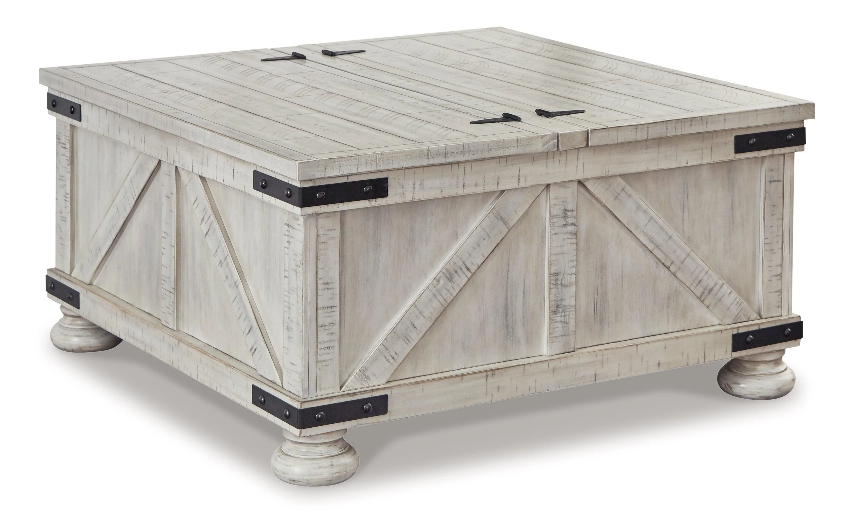 Carynhurst Whitewash Coffee Table With 2 End Tables - Image 3
