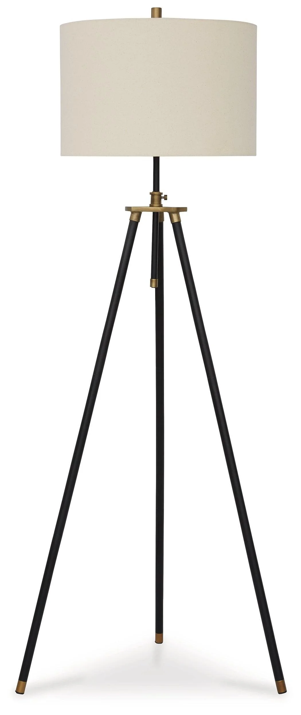 Cashner Black Gold Finish Floor Lamp - Image 2