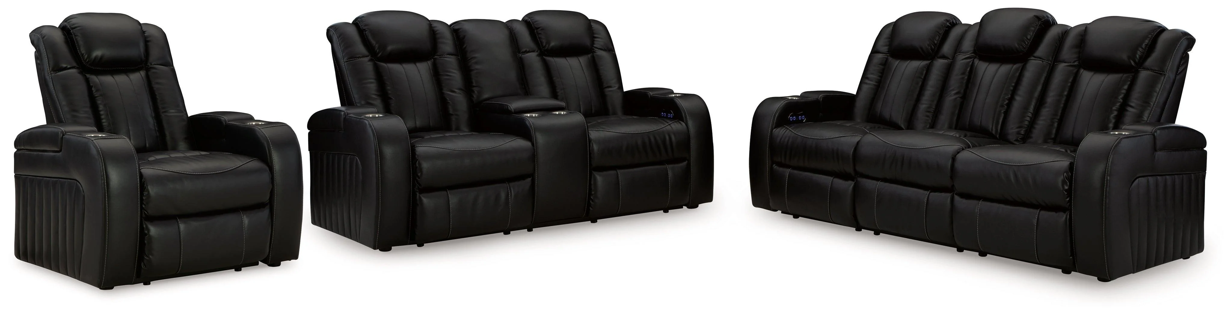 Caveman Midnight Den Sofa Loveseat And Recliner - Image 2