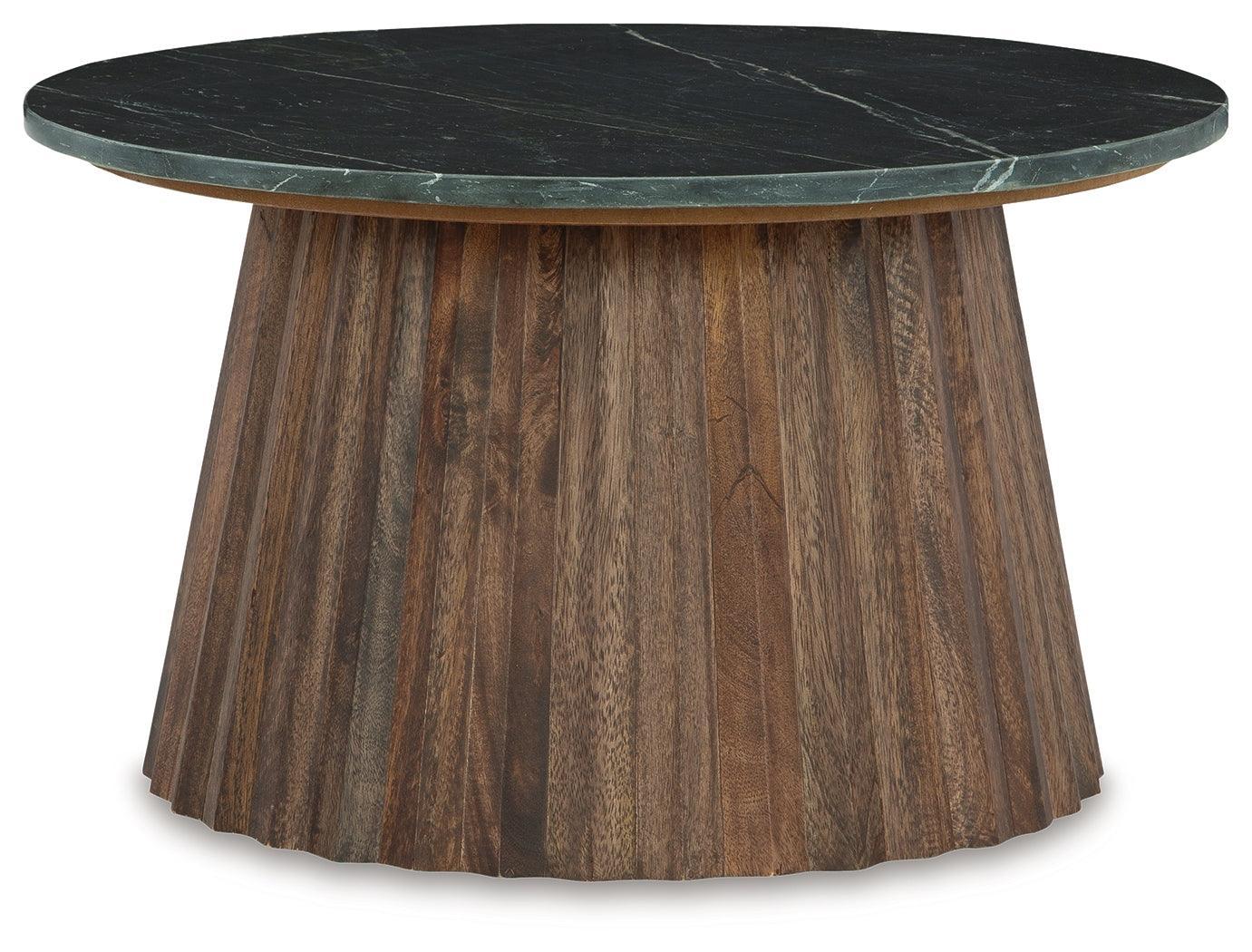 Ceilby Black Brown Accent Coffee Table - Image 2