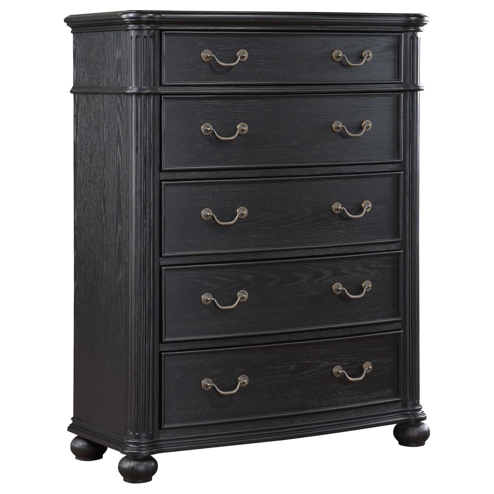 Celina 5 Drawer Bedroom Chest Black - Image 1
