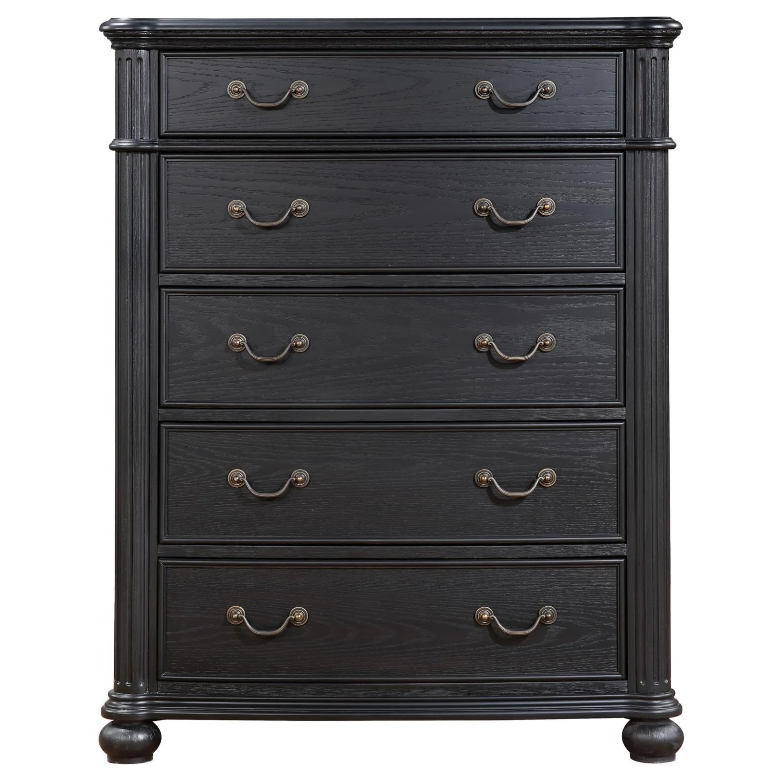 Celina 5 Drawer Bedroom Chest Black - Image 3