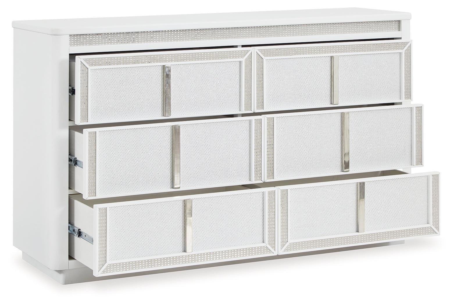 Chalanna White Dresser - Image 3