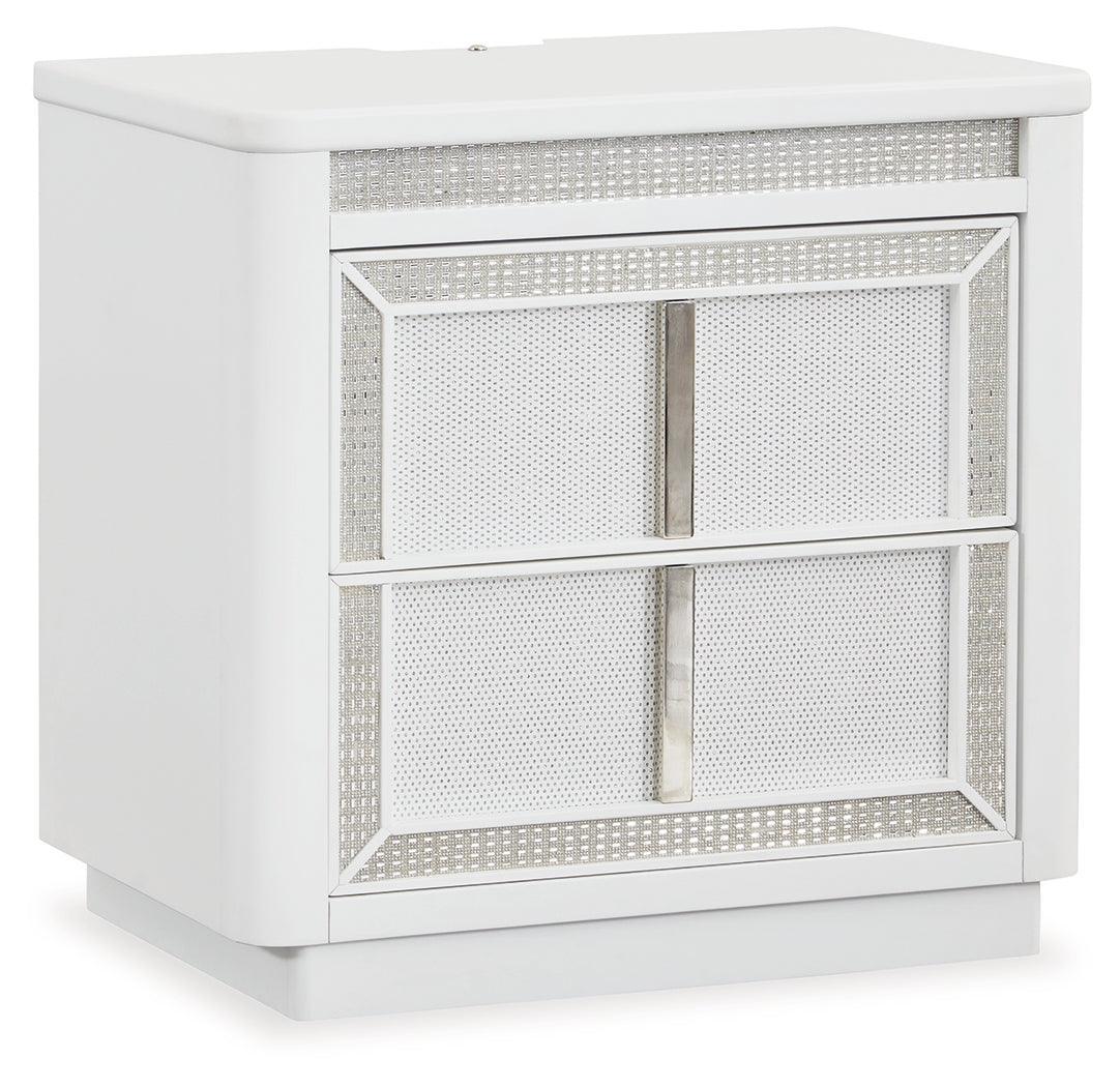 Chalanna White Nightstand - Image 2