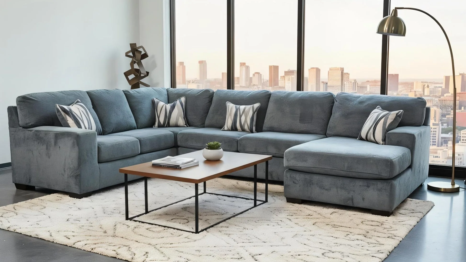 Austin Charcoal Furby Sectional - Image 1