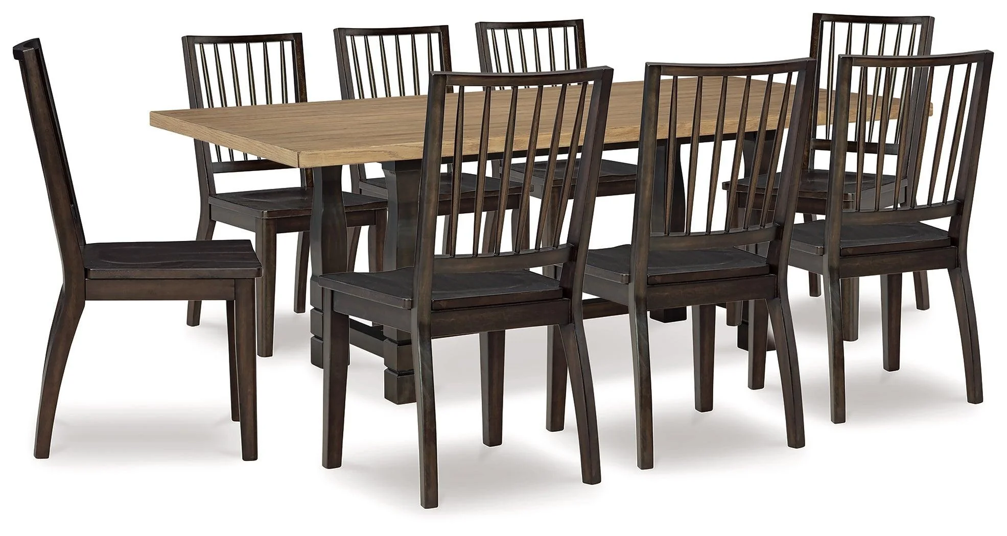 Charterton Two-Tone Brown Dining Room Set - Image 1
