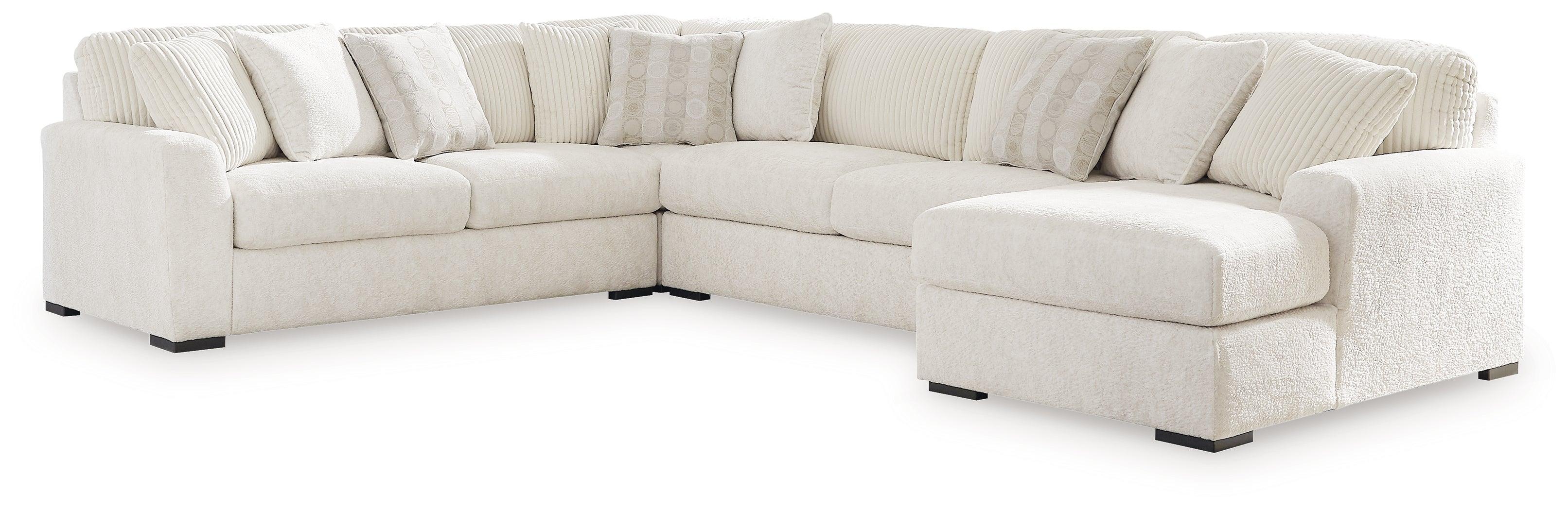 Chessington Ivory 4-Piece Sectional With Chaise - Image 2