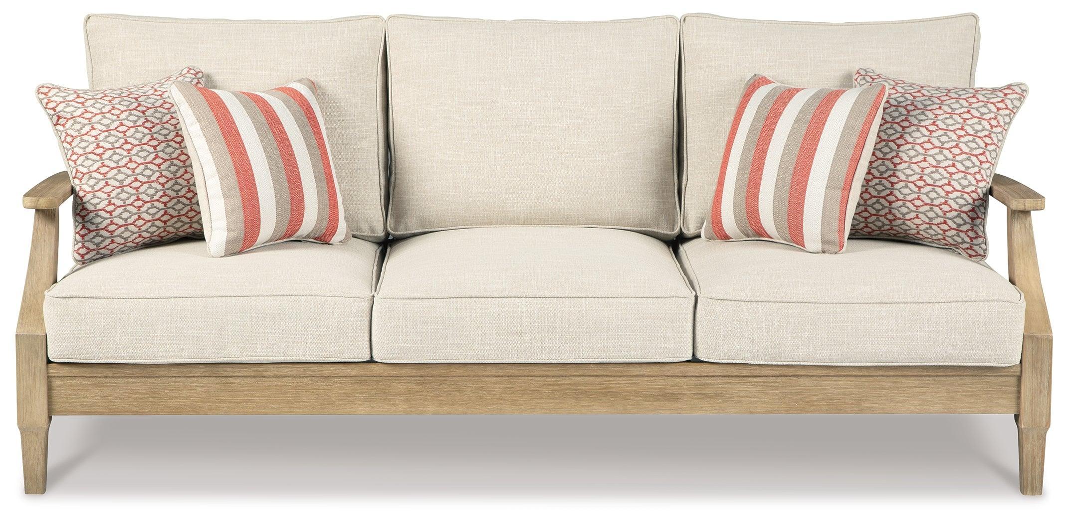 Clare Beige View Outdoor Sofa With Lounge Chair - Image 3