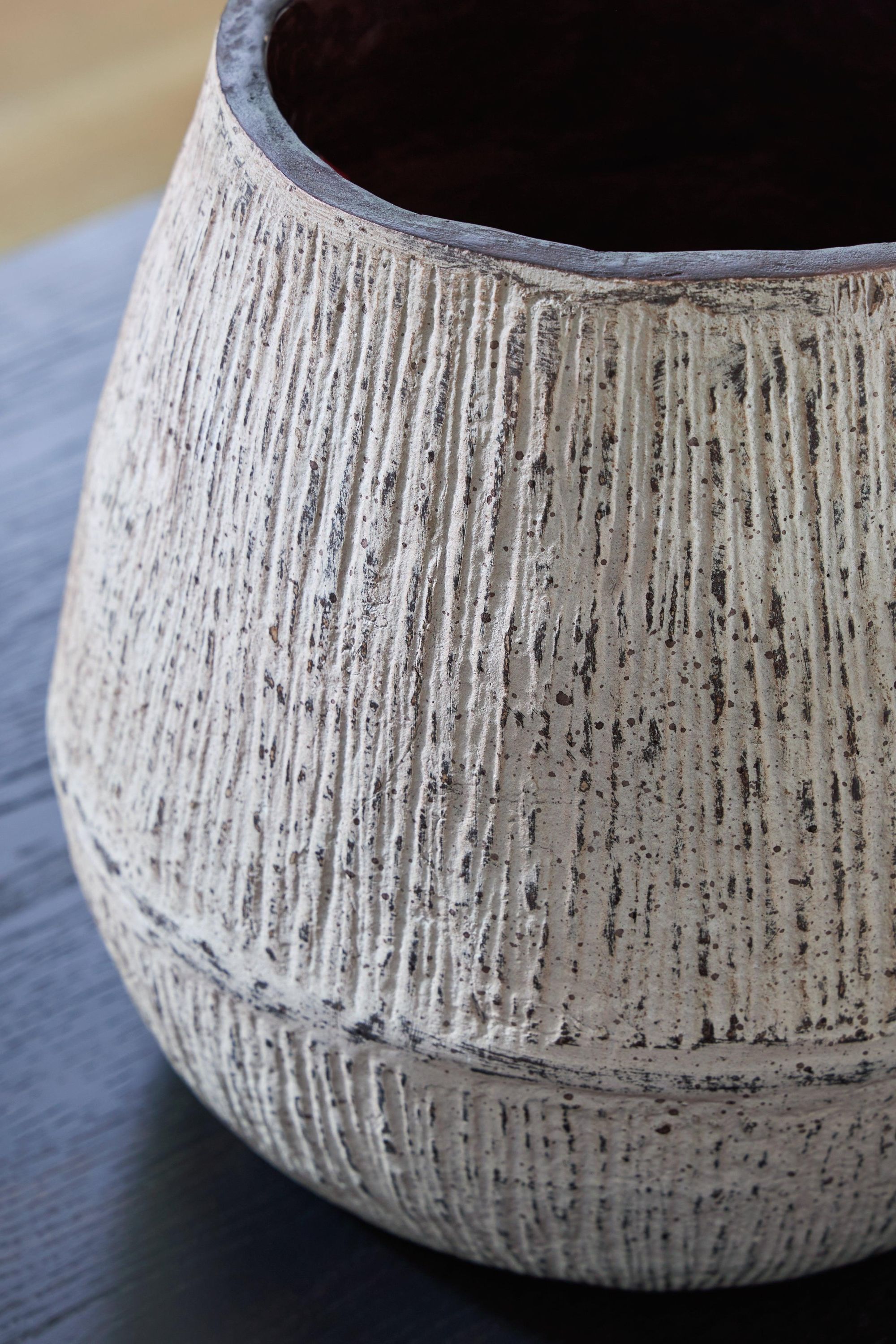 Claymount Distressed Brown Vase - Image 3