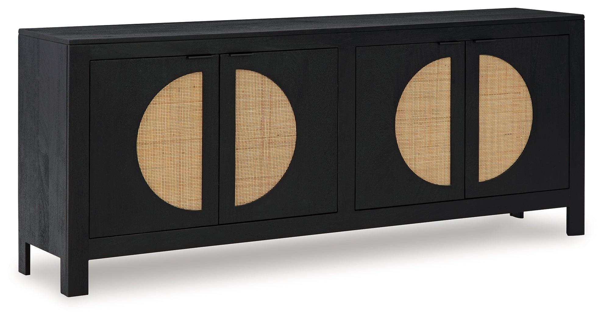 Cliffiings Black Natural Accent Cabinet - Image 2