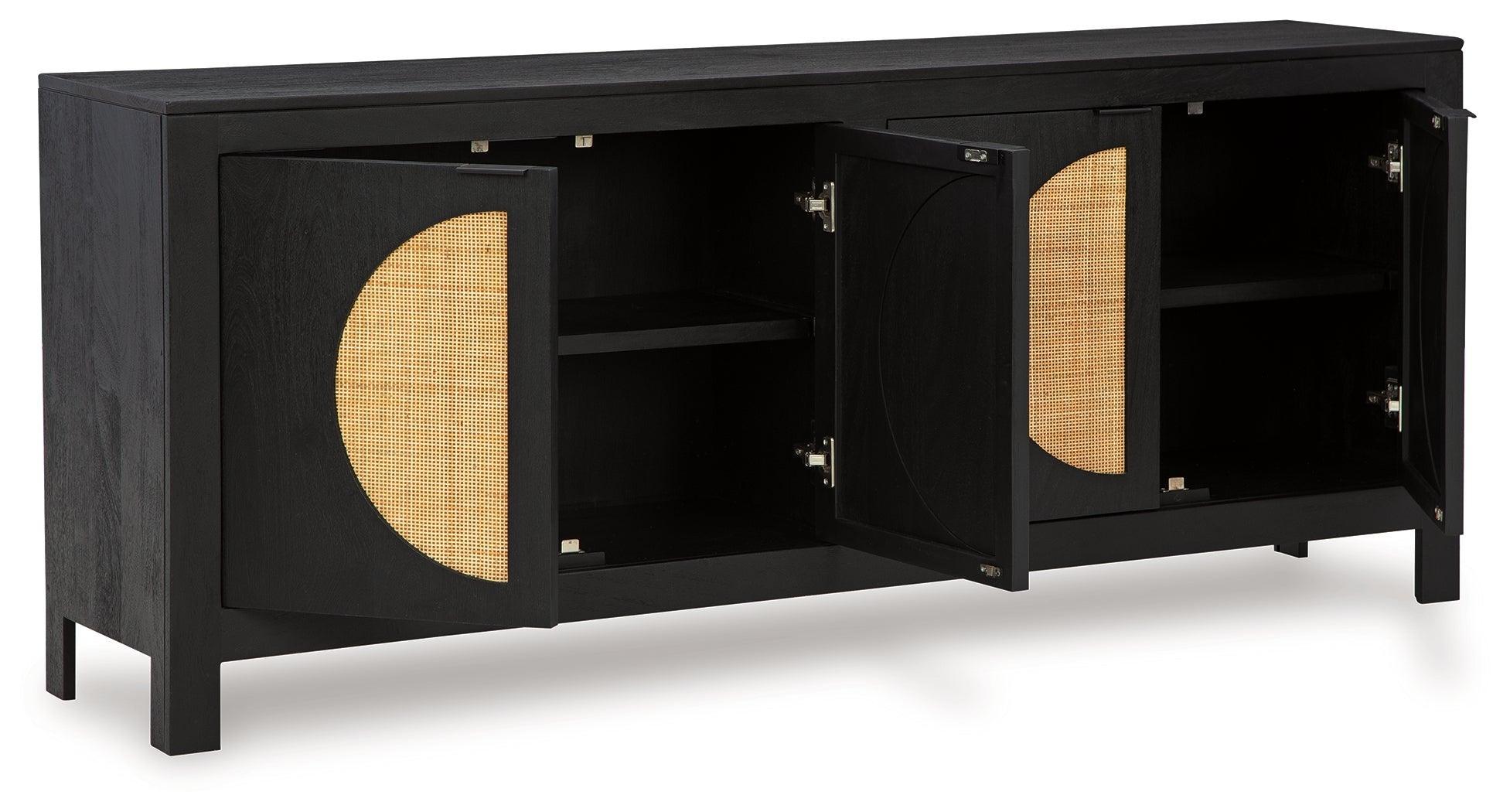 Cliffiings Black Natural Accent Cabinet - Image 3