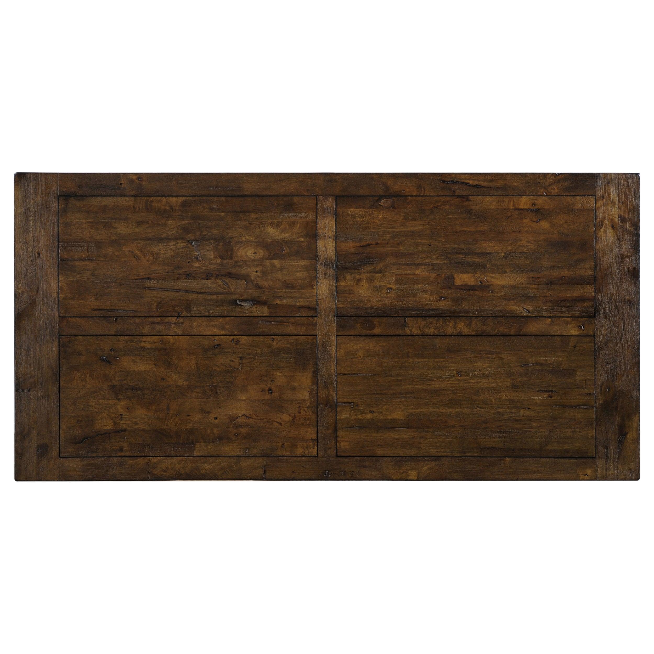 Coleman Rustic Golden Brown Rectangular Dining Room Set - Image 3