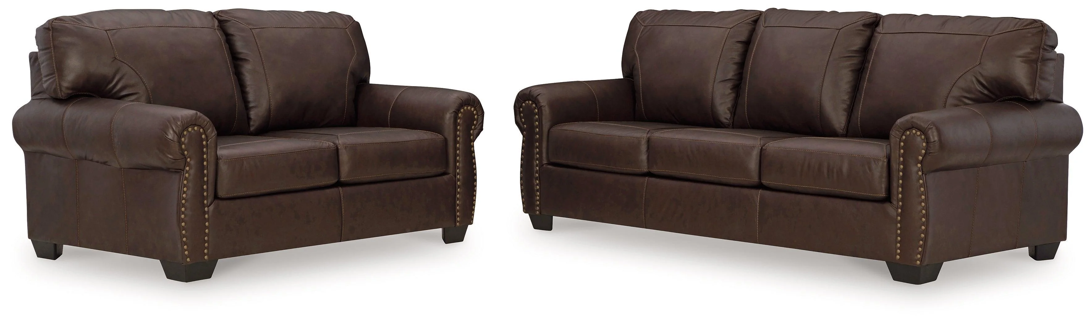 Colleton Dark Brown Sofa And Loveseat - Image 3