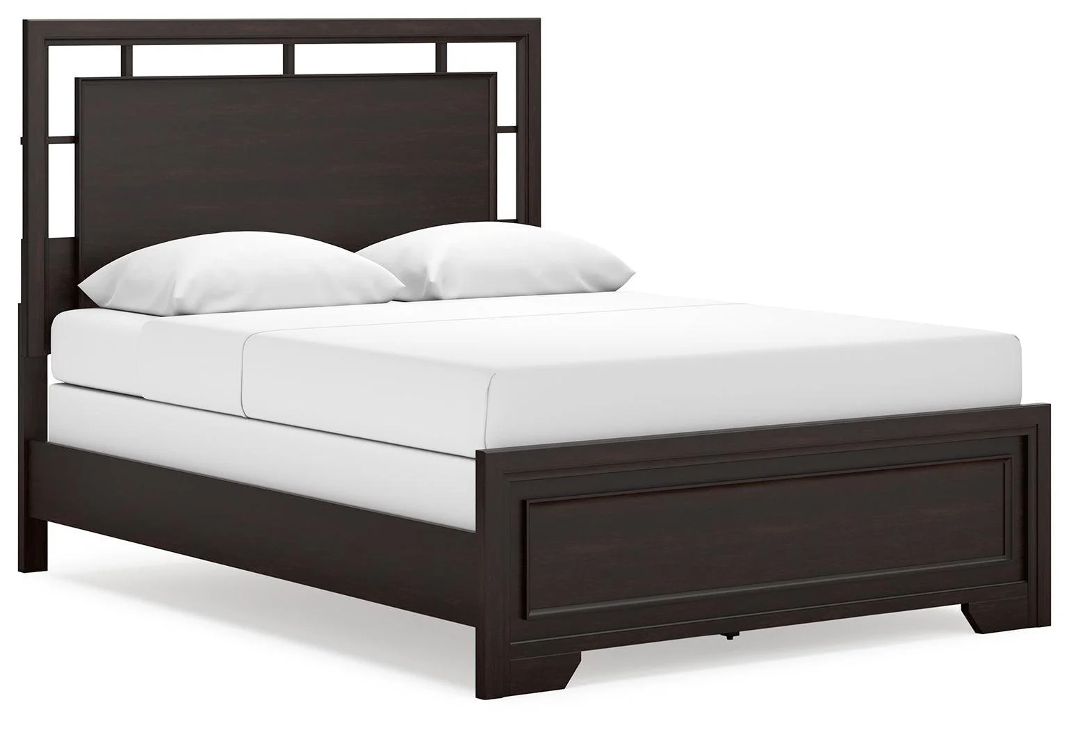 Covetown Dark Brown Queen Panel Bed - Image 2