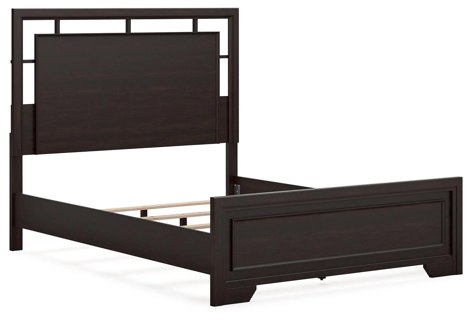 Covetown Dark Brown Queen Panel Bed - Image 3
