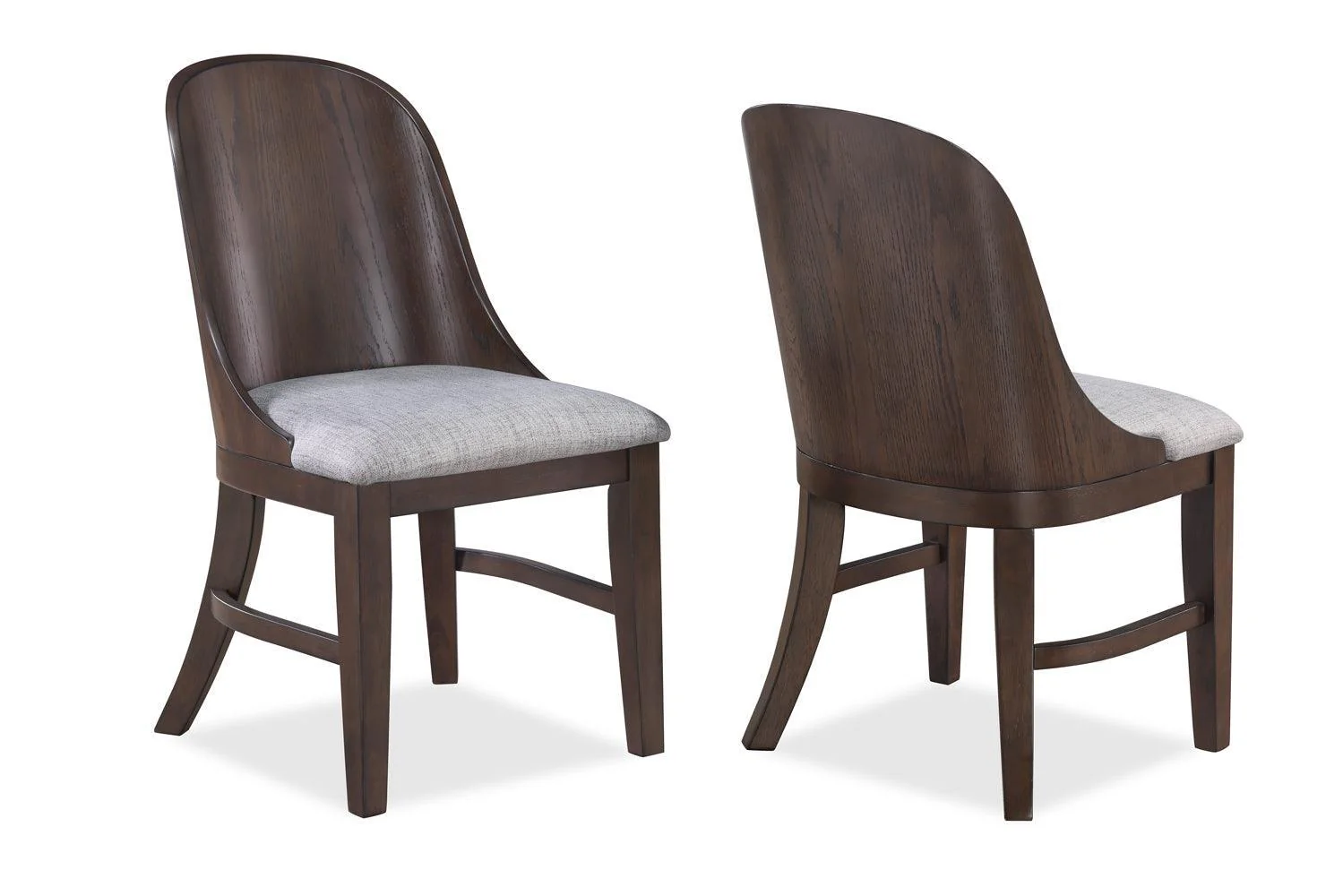 Cullen Dark Brown Fabric Upholstered Dining Room Set - Image 2