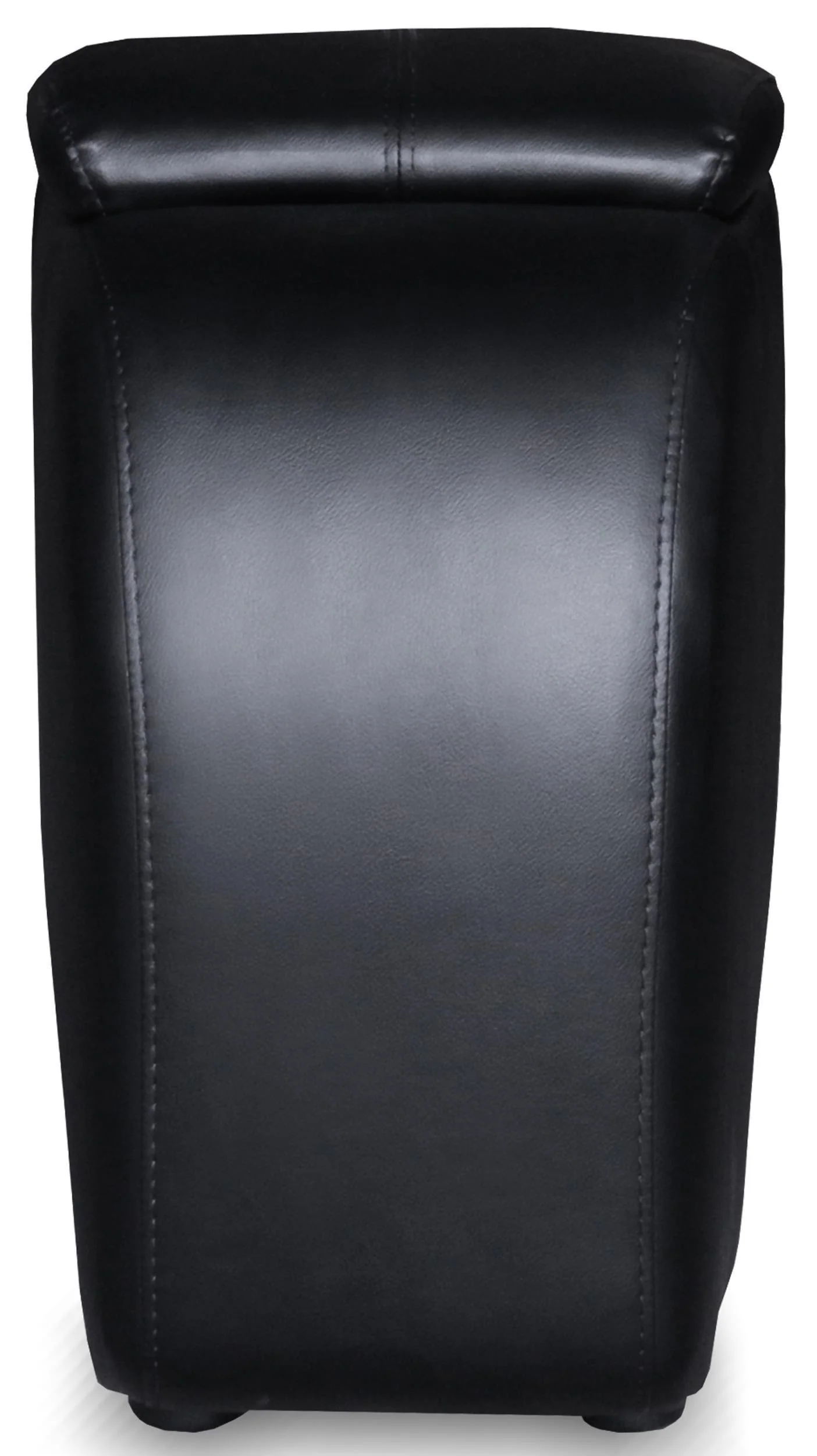 Cyrus Upholstered Home Theater Storage Wedge Console Black - Image 3