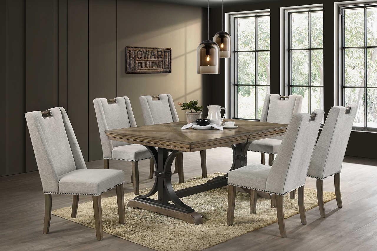 Gaby Brown Gray Dining Room Set - Image 2