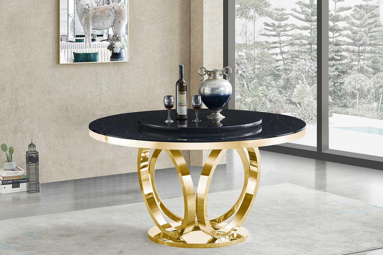 Maxi Black Gold Dining Table - Image 1