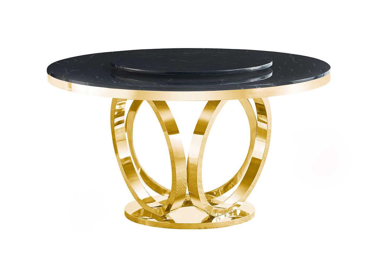 Maxi Black Gold Dining Table - Image 3