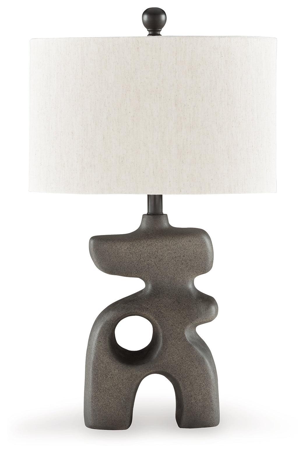 Danacy Distressed Black 2-Piece Table Lamp Set - Image 3