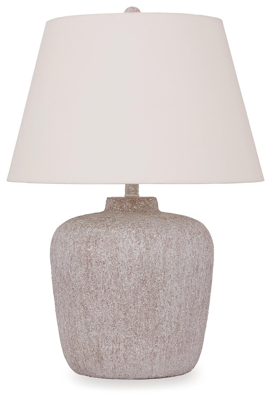 Danry Distressed Cream 2-Piece Table Lamp Set - Image 3