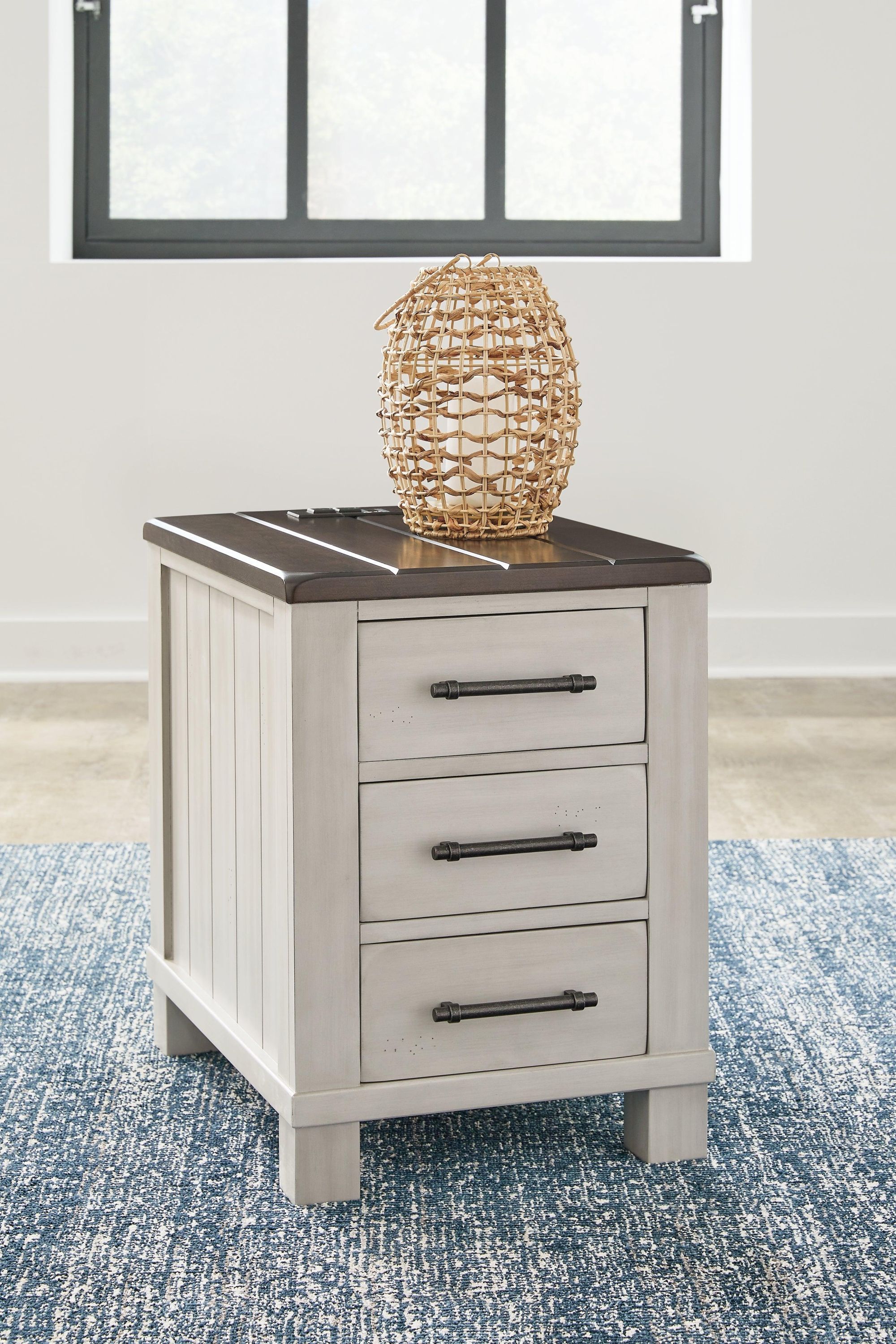 Darborn Gray Brown Coffee Table With 2 End Tables - Image 3