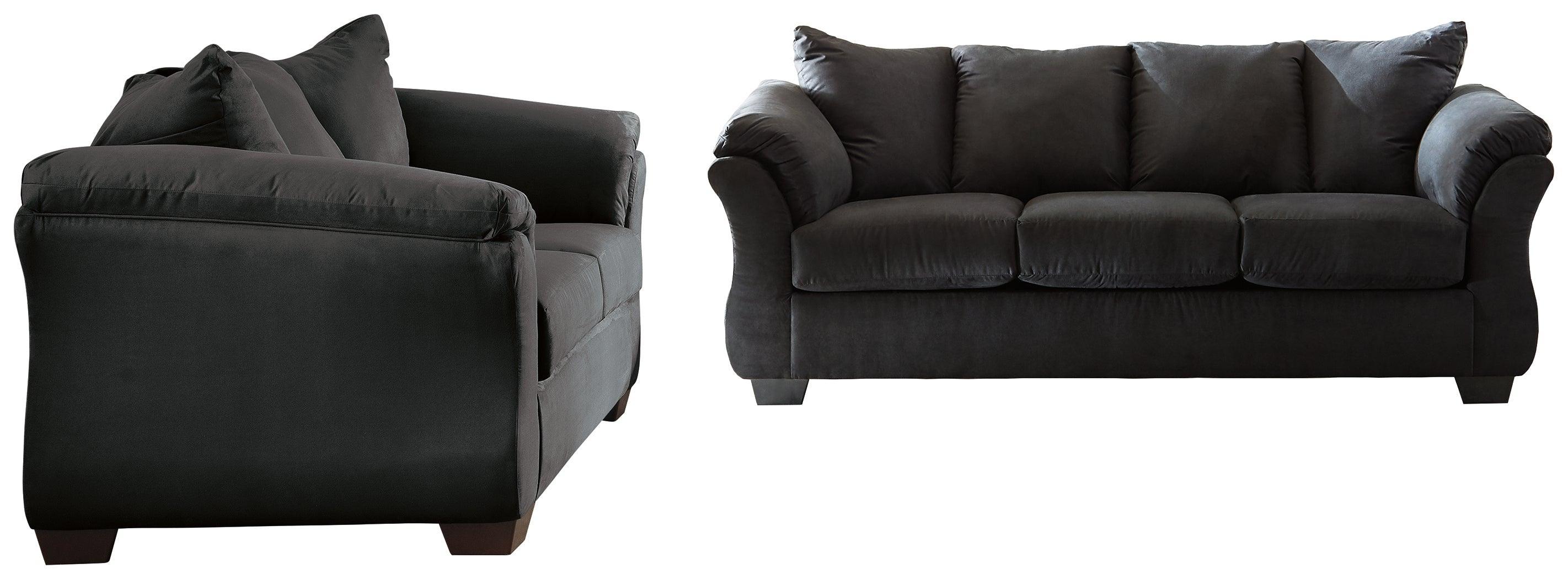 Darcy Black Sofa And Loveseat - Image 2
