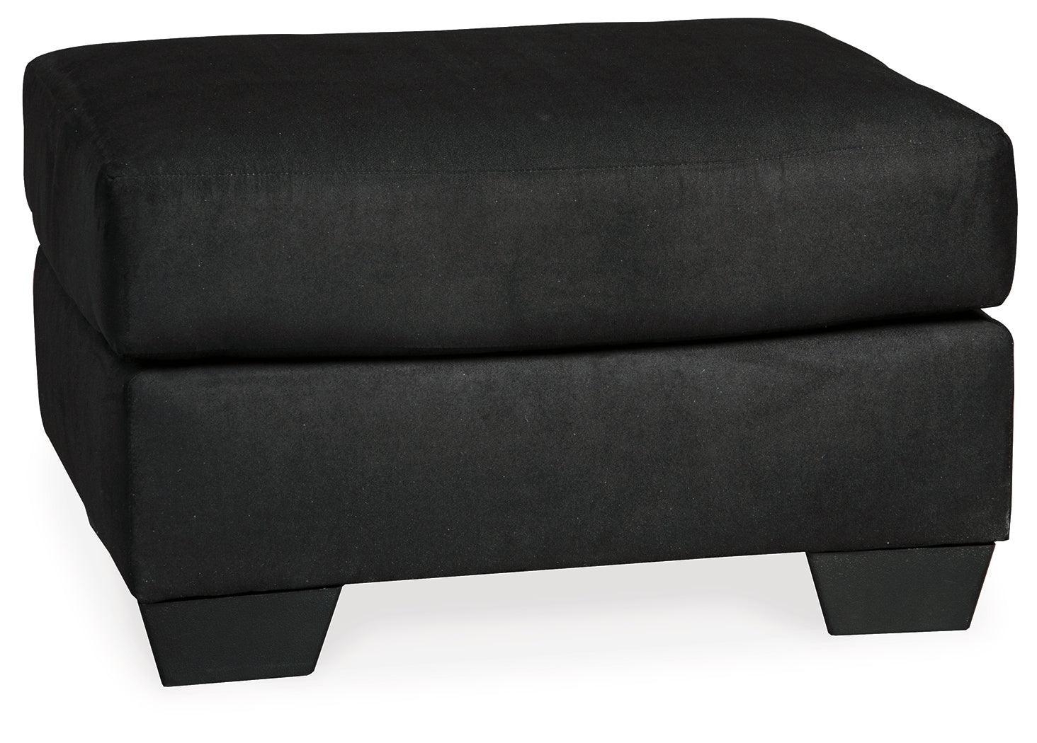 Darcy Black Sofa Loveseat Chair And Ottoman - Image 3