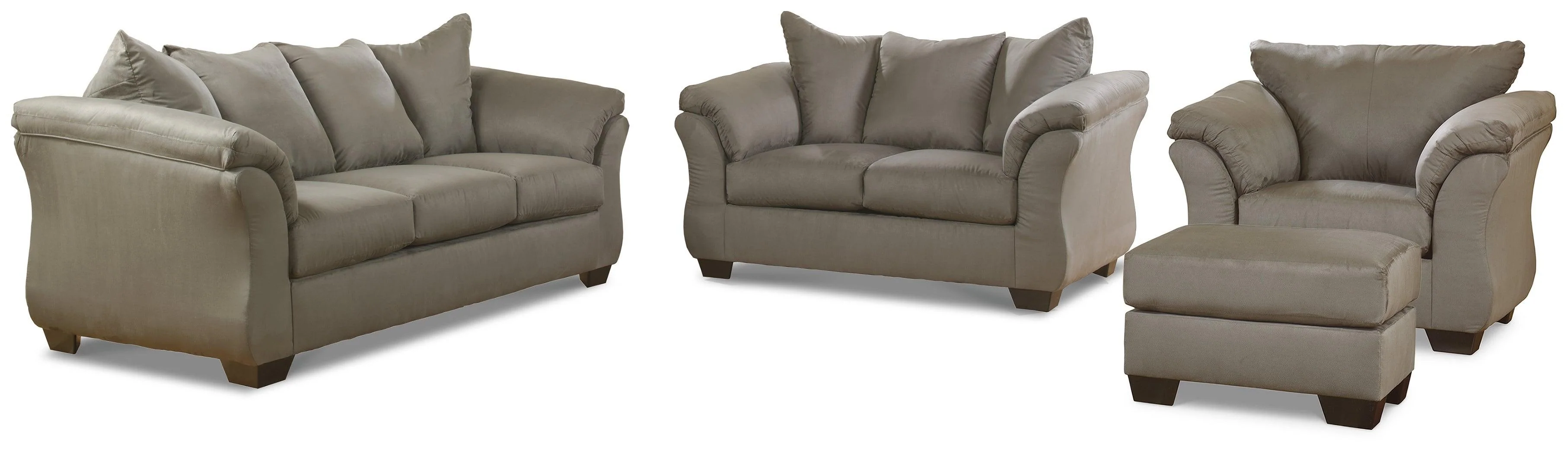 Darcy Cobblestone Sofa Loveseat Chair And Ottoman - Image 2