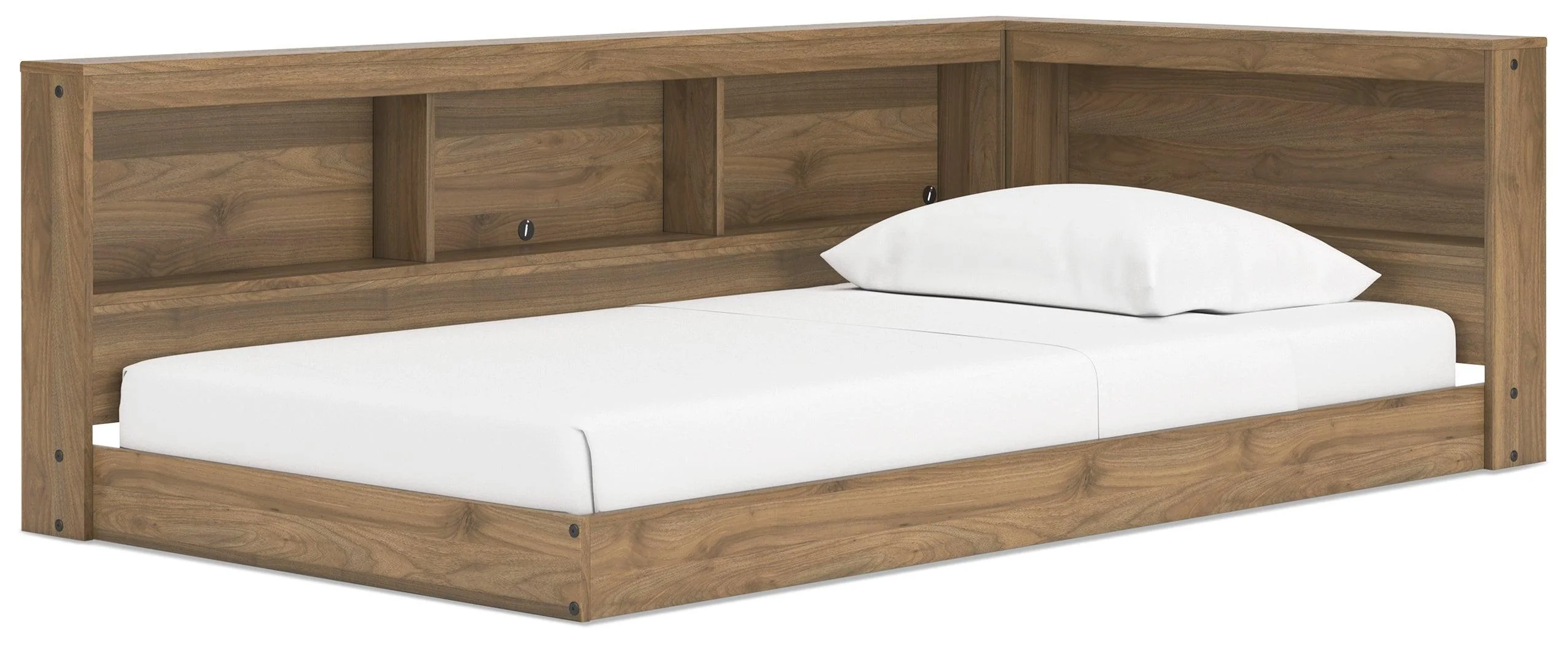 Deanlow Honey Twin Bookcase Storage Bed - Image 2
