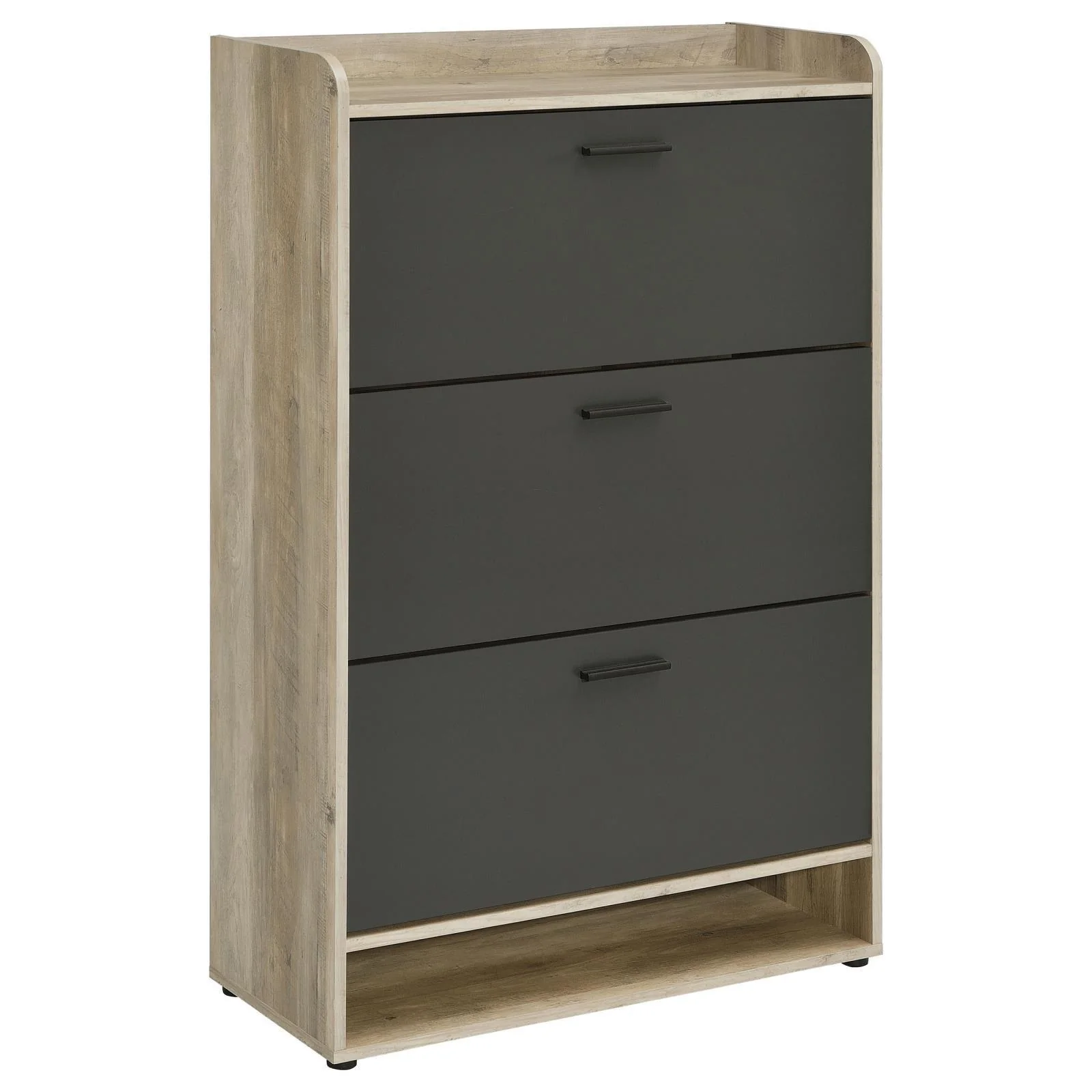 Denia 3 tier Shoe Storage Cabinet Antique Pine Grey