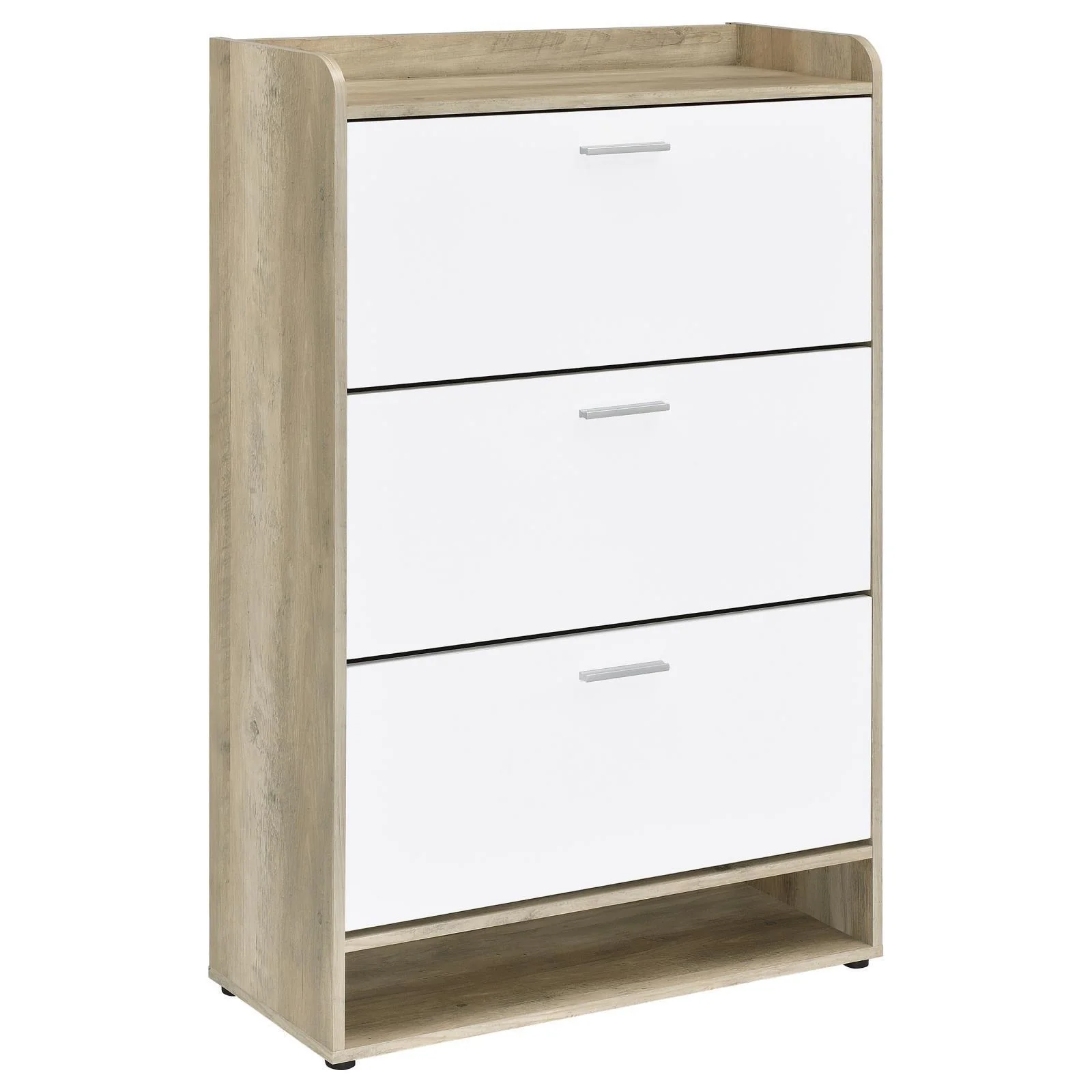 Denia 3 tier Shoe Storage Cabinet Antique Pine White