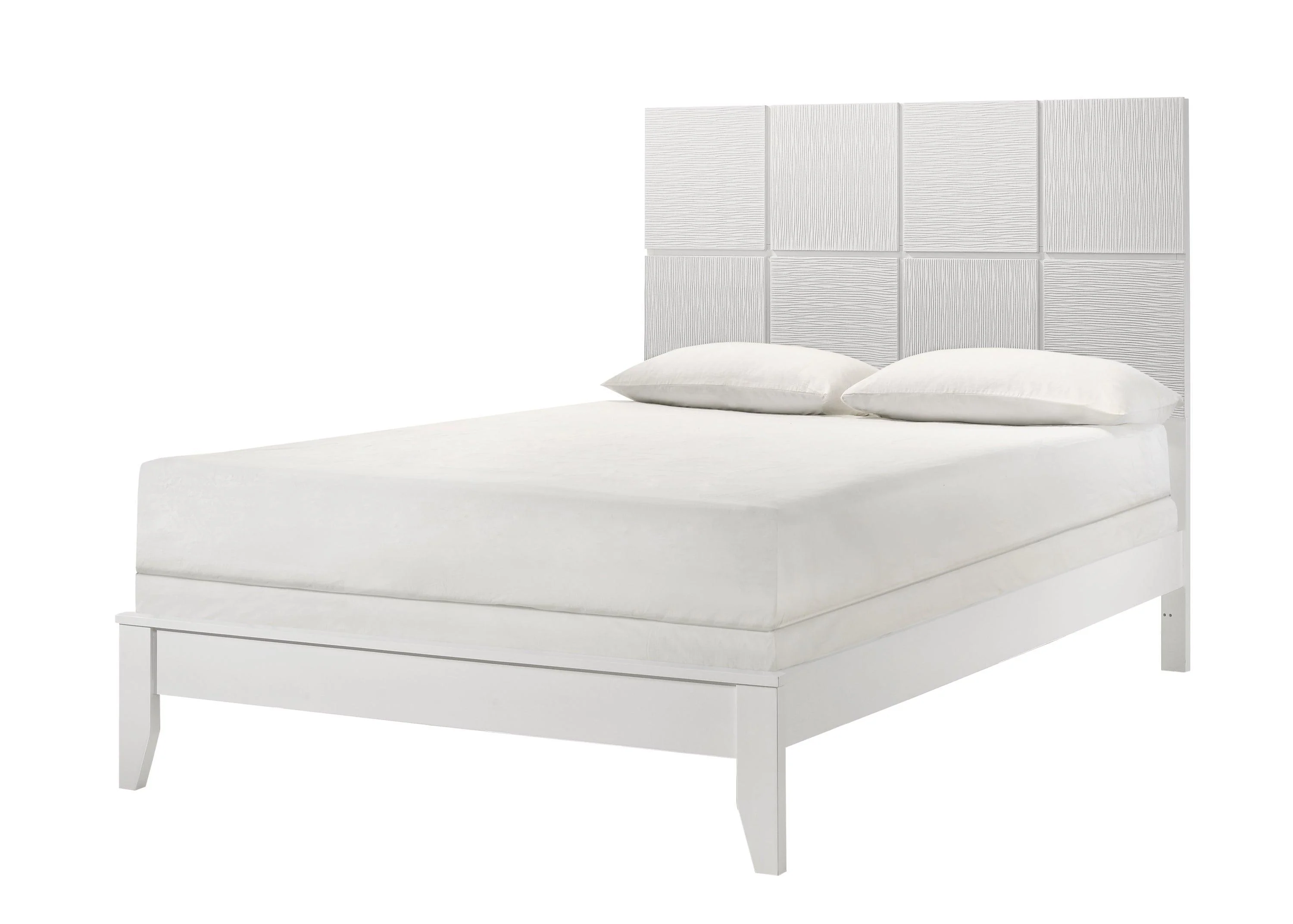 Denker Evan White Panel Bedroom Set - Image 2