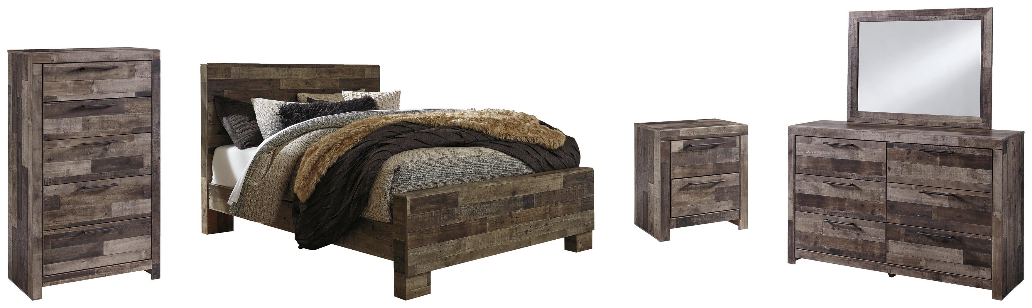 Derekson Multi Gray Panel Bedroom Set - Image 2