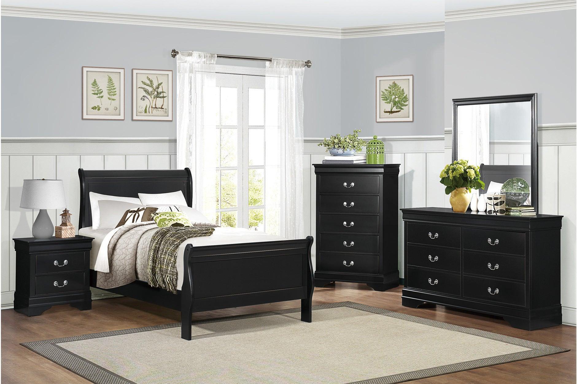 Mayville Black Sleigh Bedroom Set - Image 2