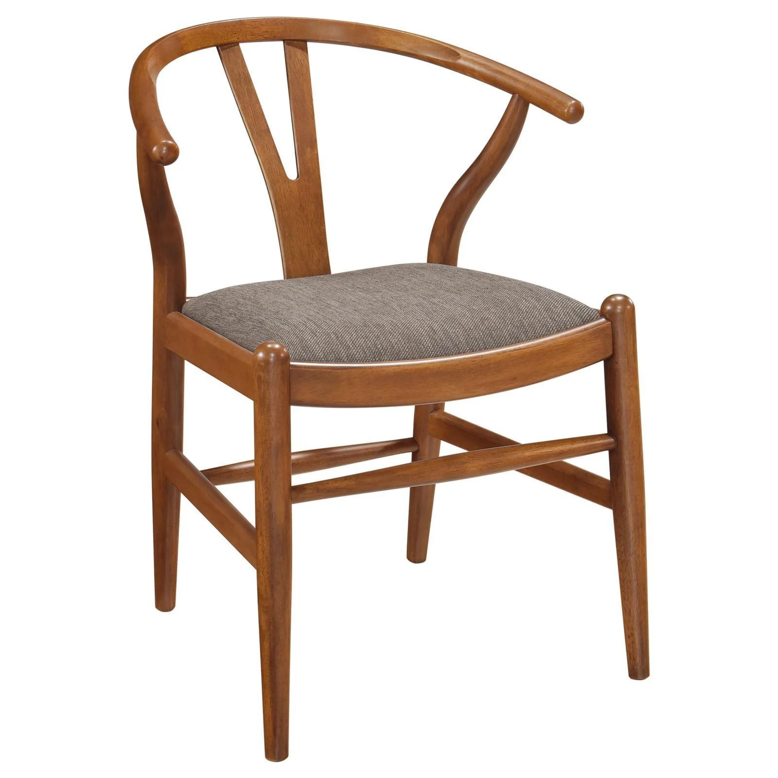 Dinah Danish Y shaped Back Wishbone Dining Side Chair Walnut Brown (Set of 2) - Image 3