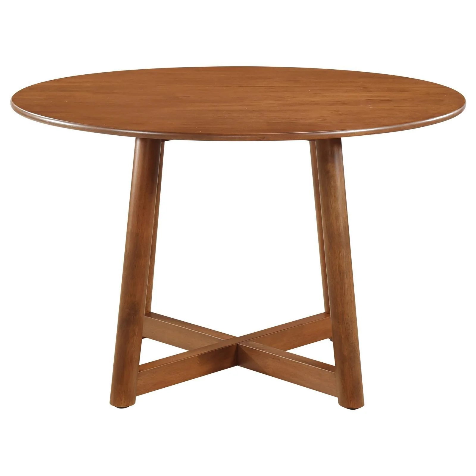 Dinah Round Solid Wood Dining Table Walnut - Image 3