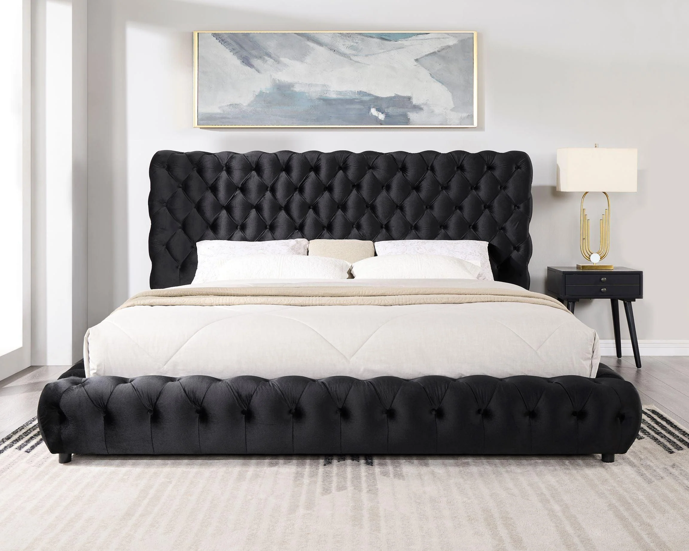 Dream Black Platform Queen Bed - Image 2