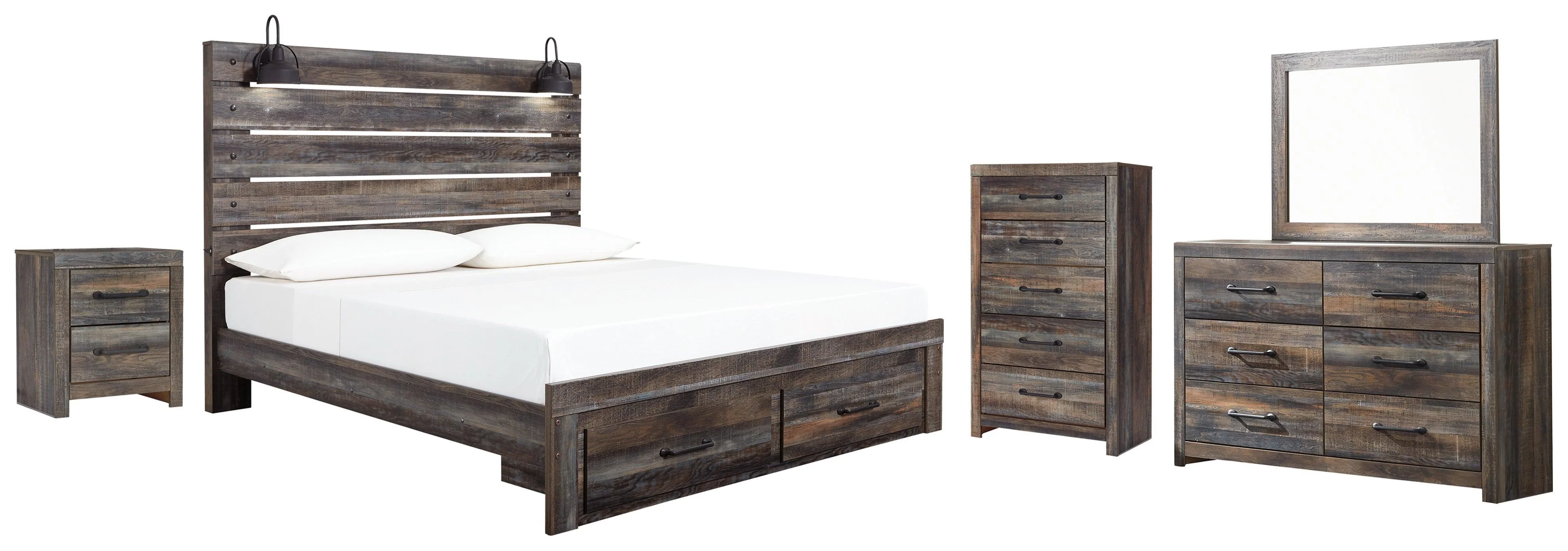 Drystan Multi Panel Storage Bedroom Set - Image 2
