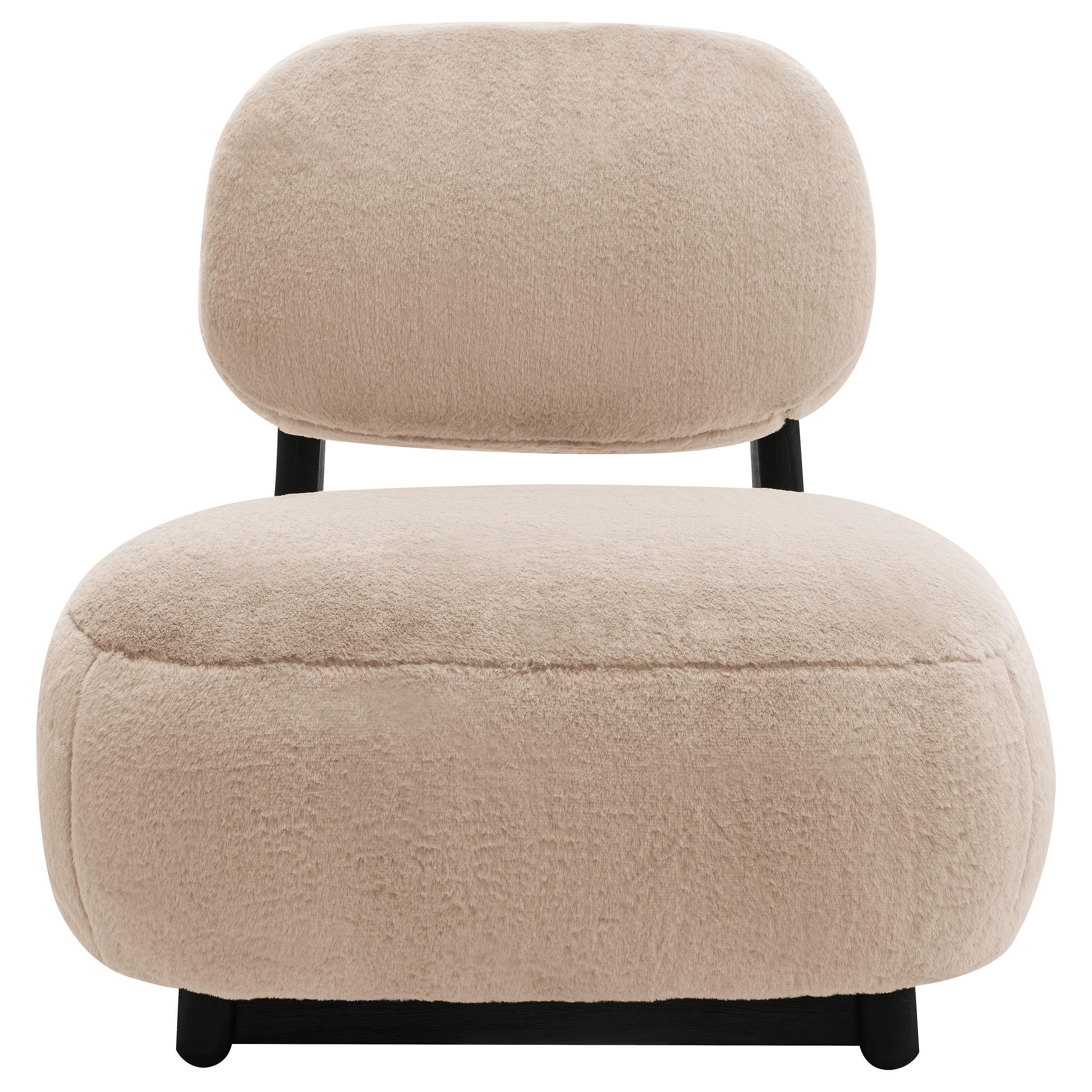 Duffie Upholstered Armless Accent Chair Camel - Image 3