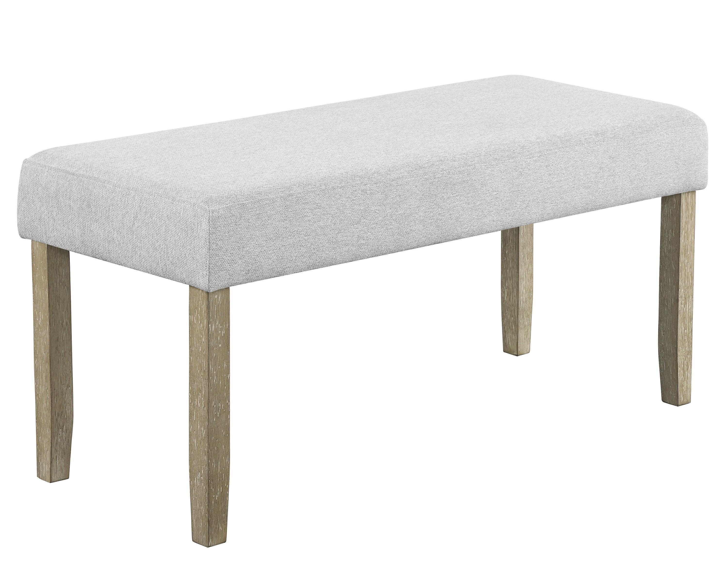 Dune Beige Gray Fabric Upholstered Dining Room Set - Image 3