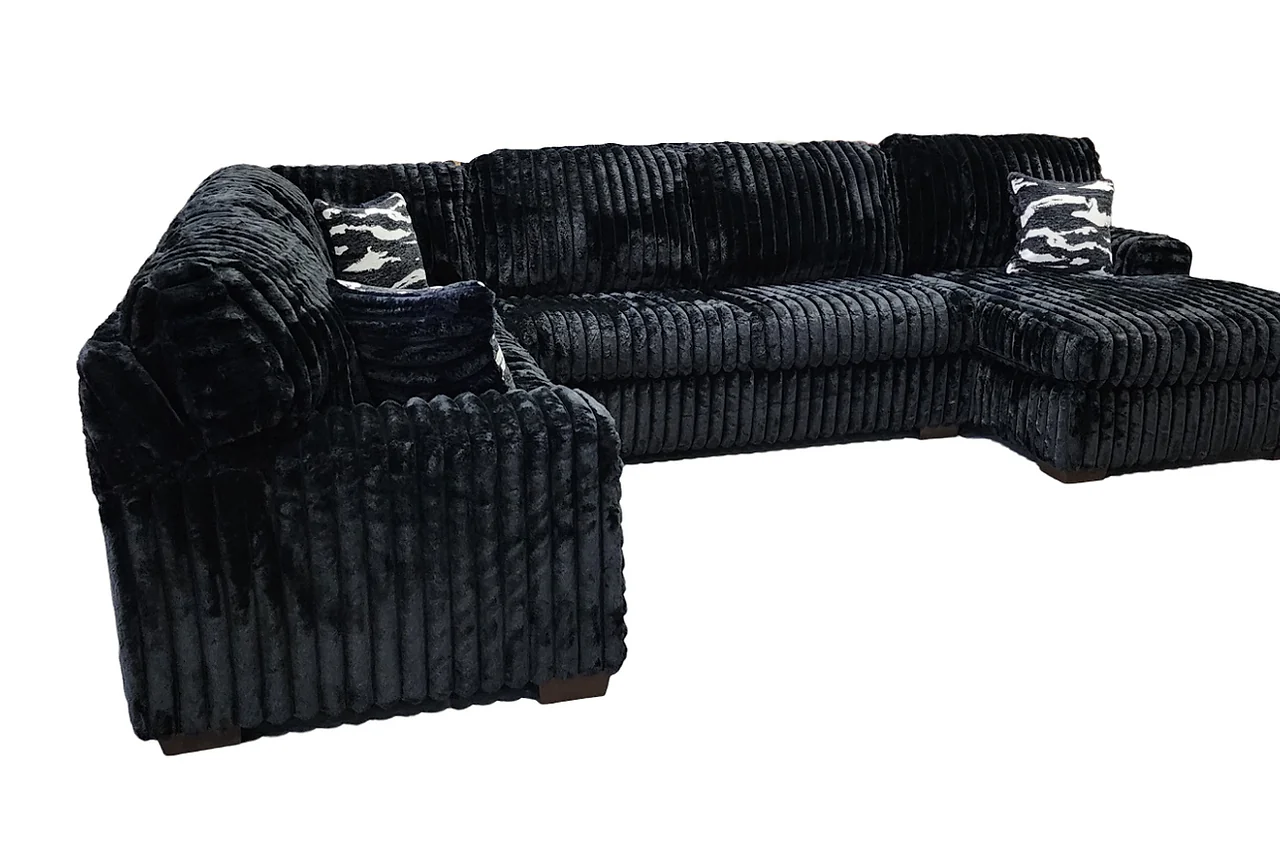 Austin Black 3-Piece Sectional - Image 2