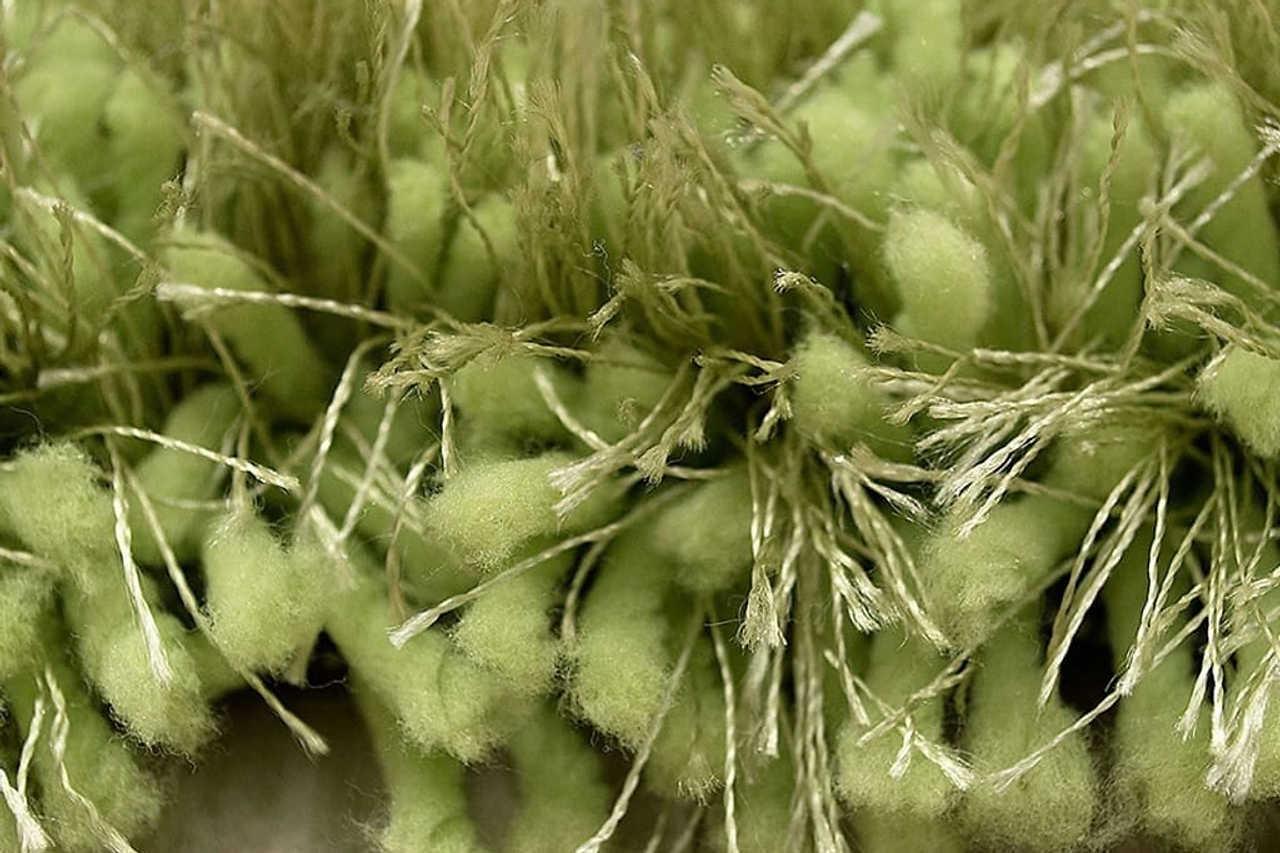 Afro Shag Lime Green Art Silk Shine Rug - Image 3