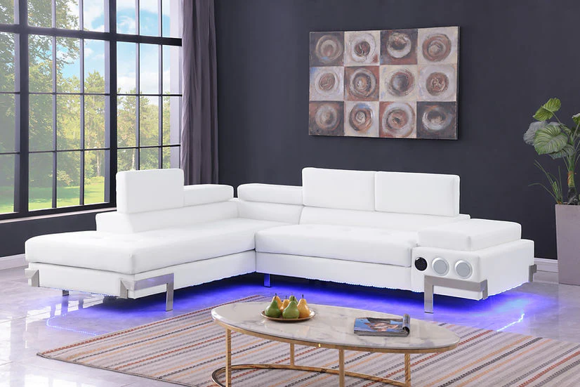 Magic White Sectional - Image 1