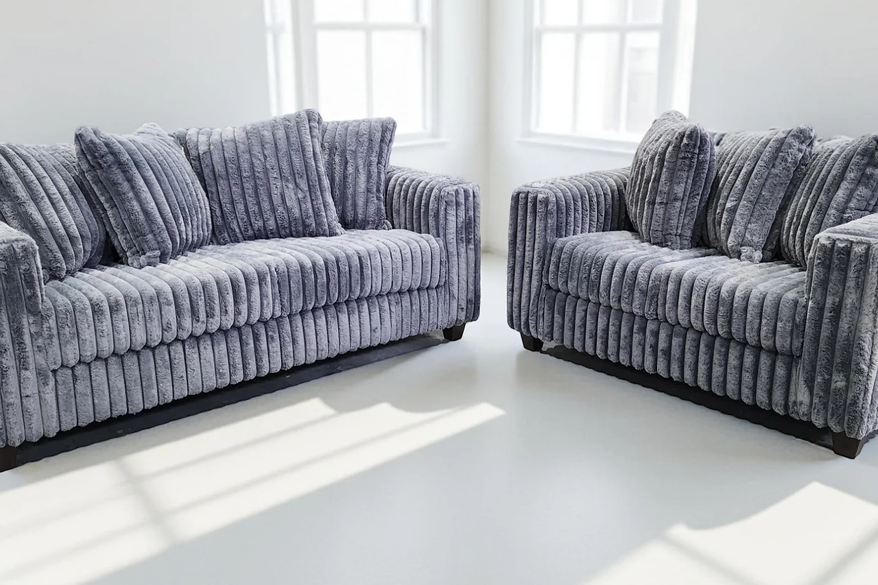 Gia Gray 2-Piece Living Room Set - Image 1